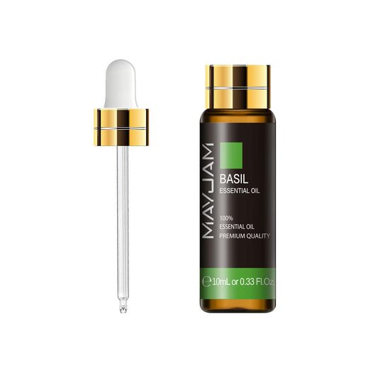 10ml Essential Oil | Natural Aromatherapy Scent | Mayjam - Basil