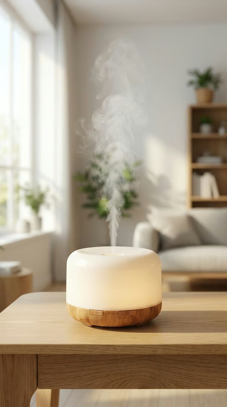 Aroma Diffuser 500ml Wood Grain | USB Essential Oil Humidifier with Colorful Night Light | Mayjam - Image 8