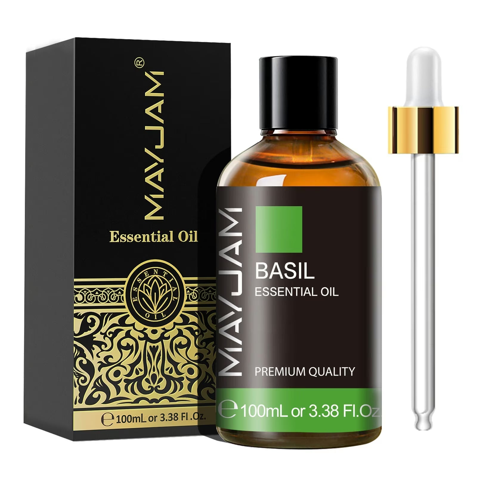 Basil Essential Oil | Natural Aromatherapy | Mayjam - 100ml