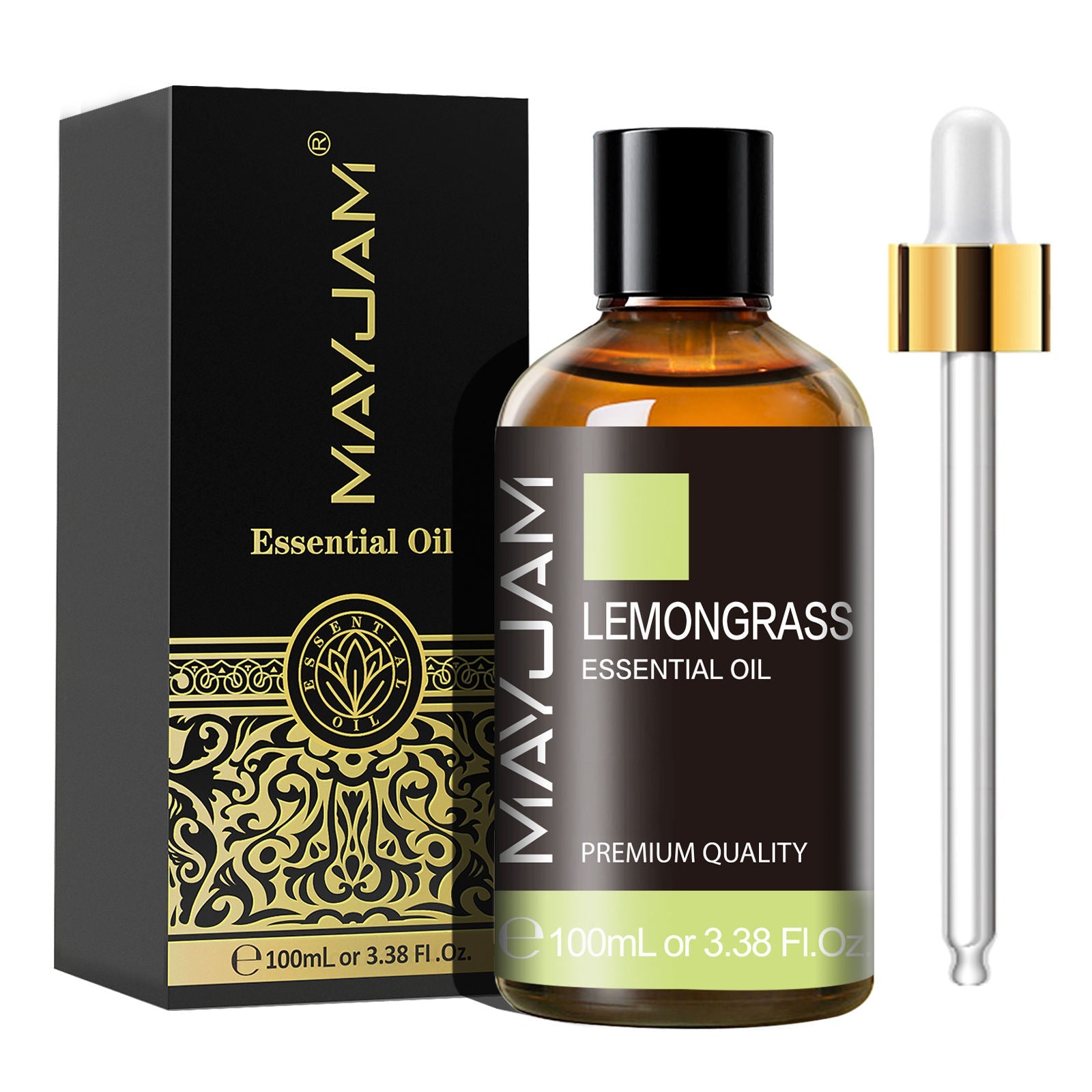 Lemongrasss Essential Oil 100ml | Natural Aromatherapy | Mayjam