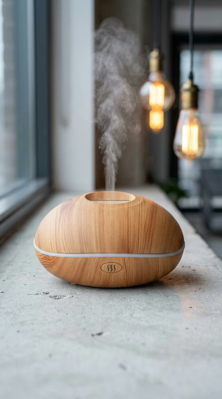 Flame Aroma Diffuser 200ml | Essential Oil Humidifier with Remote & 7-Color LED Light | Mayjam - Image 6